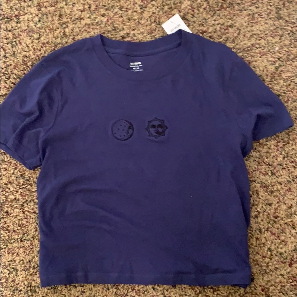 Brand new sun and moon shirt (embroidered on)